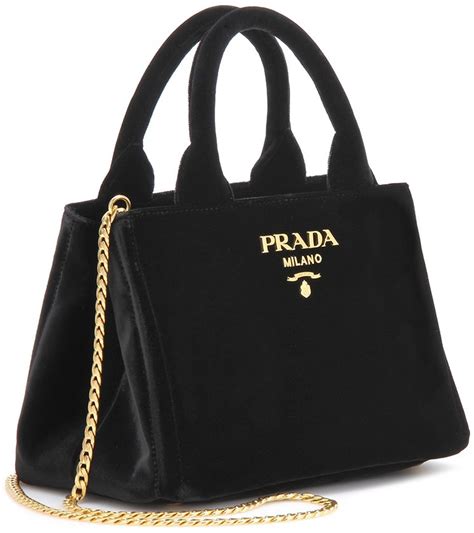 prada mini velvet tote|prada bag with mini pouch.